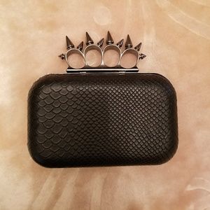 •SALE• Black Knuckle Clutch